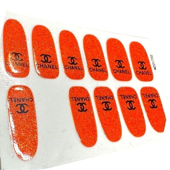 Halloween Full Wraps Nail Glitter Stickers Cute monogram Printed - Picture 4 of 15